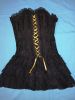 Adult Female Costumes to Hire - Black Lace Corset dress